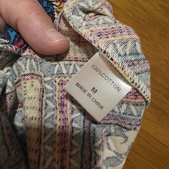 Gigio Boho Extreme Wide-Leg Printed Jumpsuit M - Picture 9 of 9